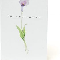 UK Greetings Sympathy Card - Bereavement Card - Classic Watercolour Flower Design, 632114-0-1