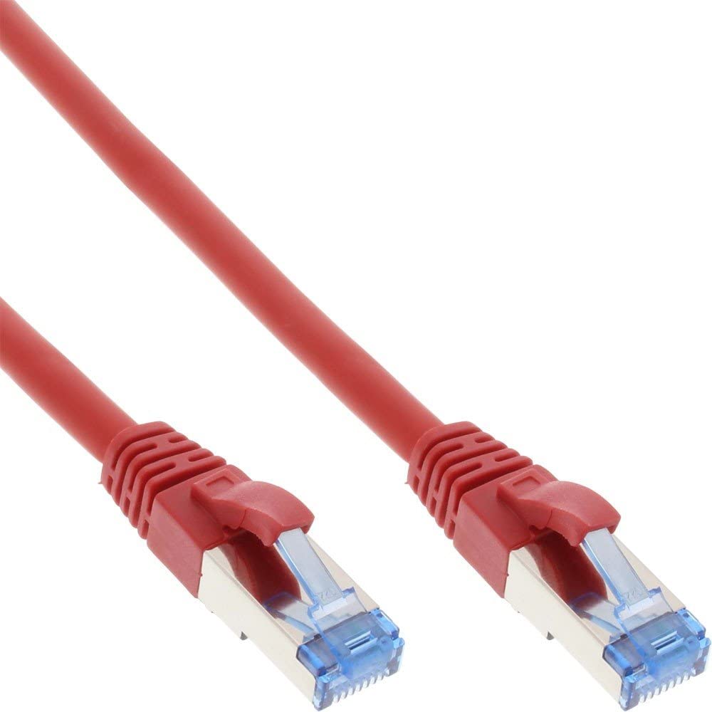 InLine® Ethernet Cables Patch Cable Cat6A S-STP/PIMF 500 MHz 5 m Red