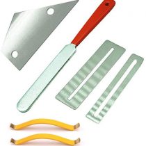 Guitar Polish Tools Set Guitar Fret Crowning File, Fret Rocker, Fingerboard Protectors Set Fret Dressing Tool Kit