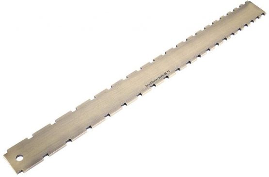 Guitar Straight Edge, RiToEasysports Practical 24.75 Notched Fret Board Straight Edge Luthiers Tool for Guitars Neck Leveling