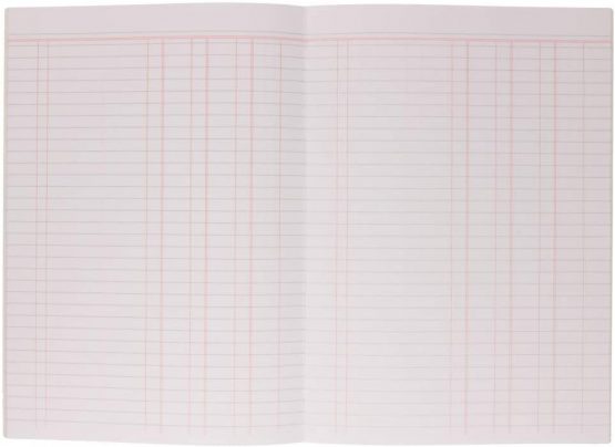 Rhino A4 Book keeping book 32 pages ruled accounts treble cash on 8mm on reverse - Image 3