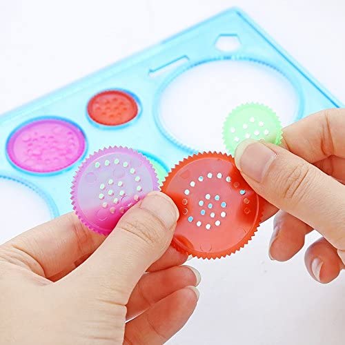 JZK Set reusable plastic drawing Spirograph set - Image 3