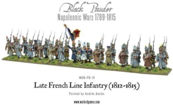 Black Powder - Late French Line Infantry (1812-1815) (28mm scale) (28) (Warlord Games) - Image 2