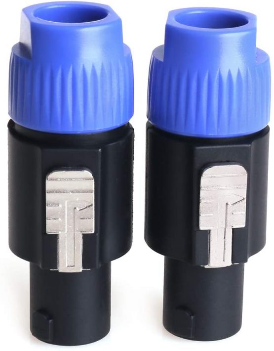 NANYI NL4FC speakon Cable Crown Amplifier, Audio Speaker Plug Twist Lock 4 Pole Speaker Plug Compatible with Neutrik Speakon NL4FC, NL4FX, NLT4X, NL2FC - 4 Pack - Image 3