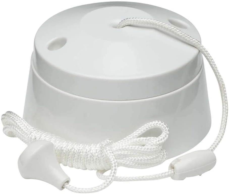 Knightsbridge SN8300 2-Way Pull Cord Switch, 10A, White - 2W, 2 Way 10A
