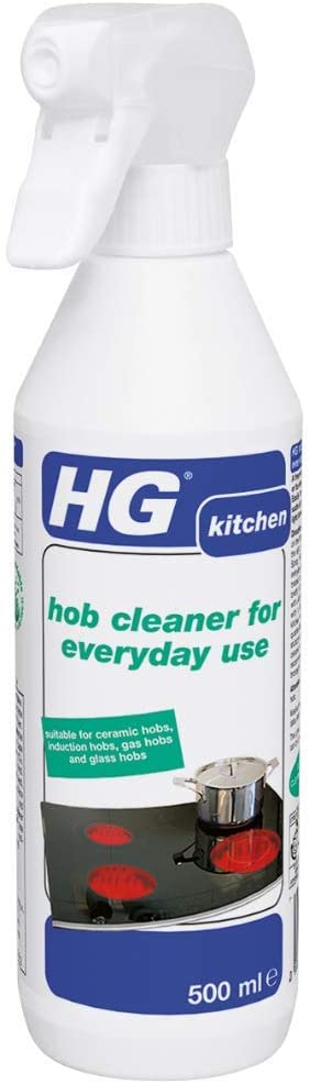 HG Hob Cleaner Spray, Induction, Ceramic & Gas Hob Shine & Degreaser - 500ml, 1 Pack, 500 ml (Pack of 1)