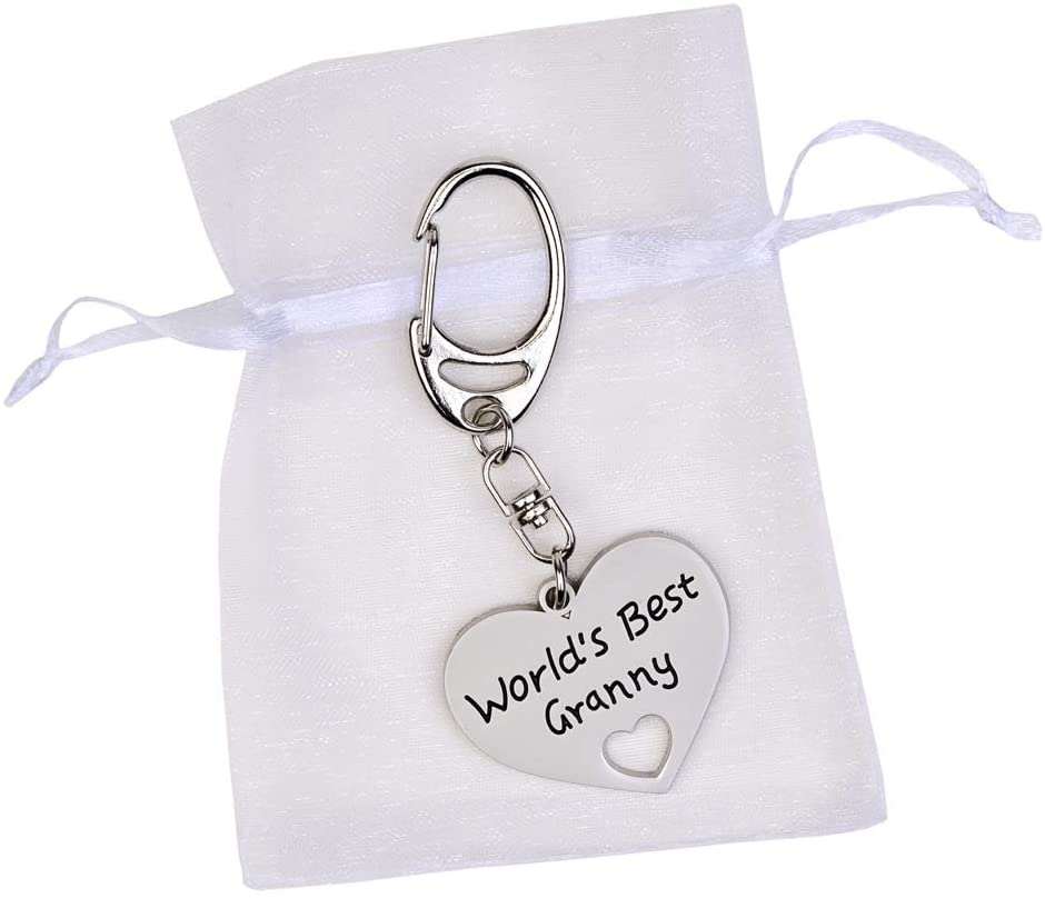 World's Best Granny keyring - Gift by Metal Planet, 9x3.5cm - Image 3