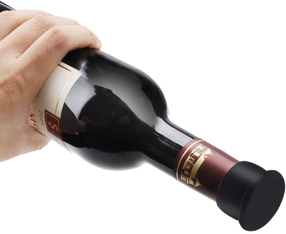 Vicloon Bottle Stopper, 6Pcs Wine Bottle Caps Reusable Silicone Stopper Cap - Image 4