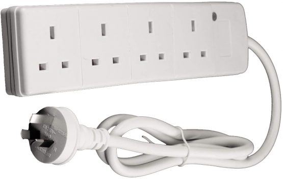 New Zealand Australia CHINA Travel Adaptor 1 Metre Power Extension Lead 4 UK Sockets - Image 3