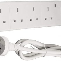 New Zealand Australia CHINA Travel Adaptor 1 Metre Power Extension Lead 4 UK Sockets