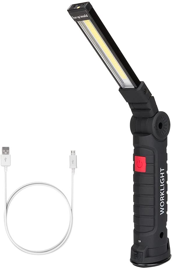 USB Rechargeable Work Light Coquimbo COB LED Inspection Lamp Torch Magnetic 