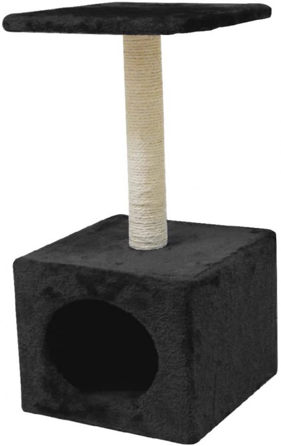 CROCI Hamburg Cat Scratcher, 30 x 30 x 60 cm, Black