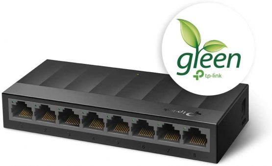 TP-Link LS1008G 8-Port Desktop/Wallmount Gigabit Ethernet Switch/Hub, Ethernet Splitter, Plug & Play, Desktop, Plastic Case - Image 2