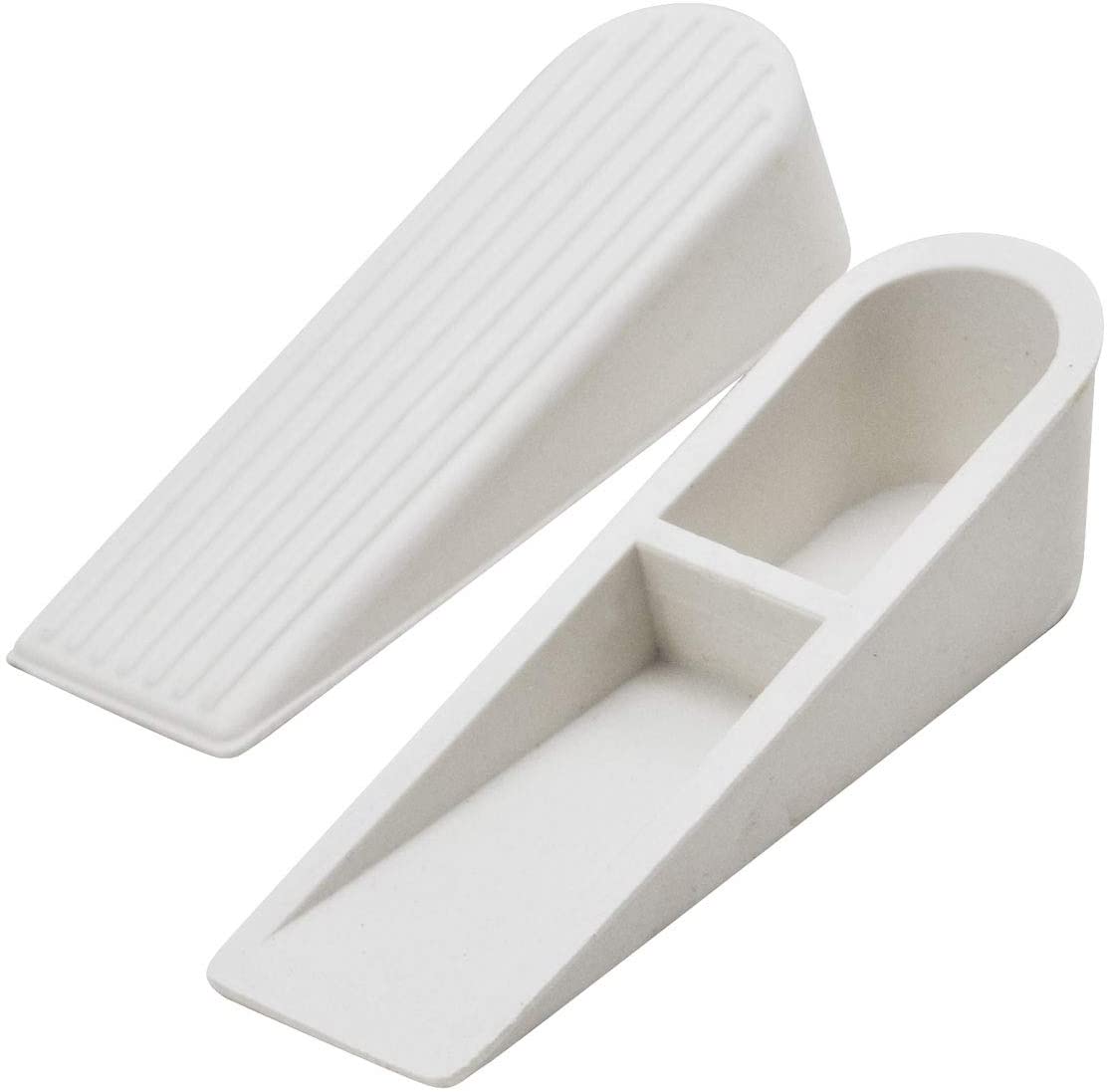 Select Hardware Door Stop, Wedge, Anti Slip Door Holder, Rubber, Cream(Almond), (Pack of 2) - Image 2