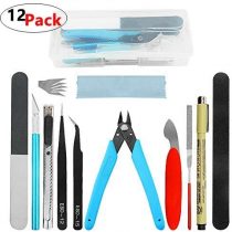 WMYCONGCONG 12 PCS Gundam Model Tools Kit Hobby Building Tools Craft Set for Basic Model Building, Repairing and Fixing