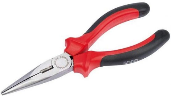 Draper Redline 67997 165 mm Heavy Duty Long Nose Pliers with Soft Grip Handles