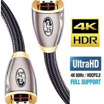 4K HDMI Cable 1.5M HDMI Lead - Ultra High-Speed 18Gbps HDMI 2.0b Cord 4K@60Hz UHD 2160p - IBRA RED