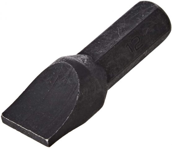 Draper 10818 12MM Plain Slot Impact Screwdriver Bit