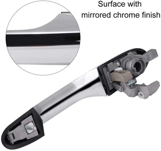 Replacement for 500 Door Handle-Car Door Handles External,Chrome Right-Hand Drive Exterior Outer Door Handle(Left Passenger Side) - Image 4