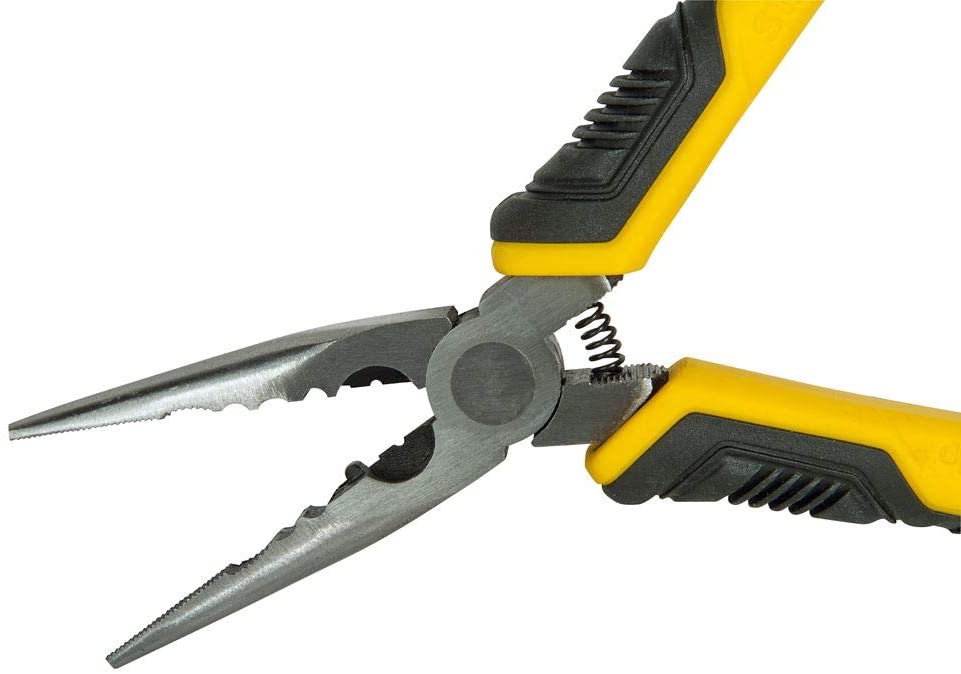 STANLEY Control Grip Long Nose Pliers 150mm STHT0-74363, Yellow - Image 4