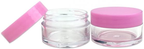 TRIXES 10 x 10ml Travel Pots with 5 Travel Spoons for Cosmetics Cream Makeup Balm Glitter - Image 4