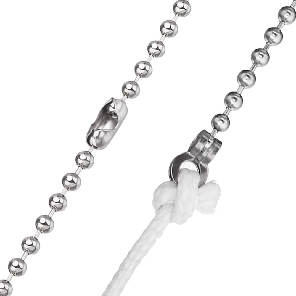 NewZC 2 Sets Teardrop Light Pull Chain Extension Weighted Pull Cord Handle with 85cm Ball Chain Connector - Image 3