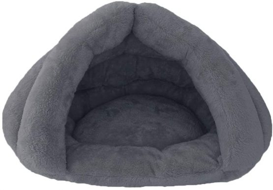 Beskie Pet Tent Cave Bed For Small Medium Cats Dogs Pets Sleeping Bag Thick Fleece Warm Slipper Dog Bed Cuddler Burrow House Hole Igloo Nest Cozy Triangle Bed For Cat Puppy - Image 2