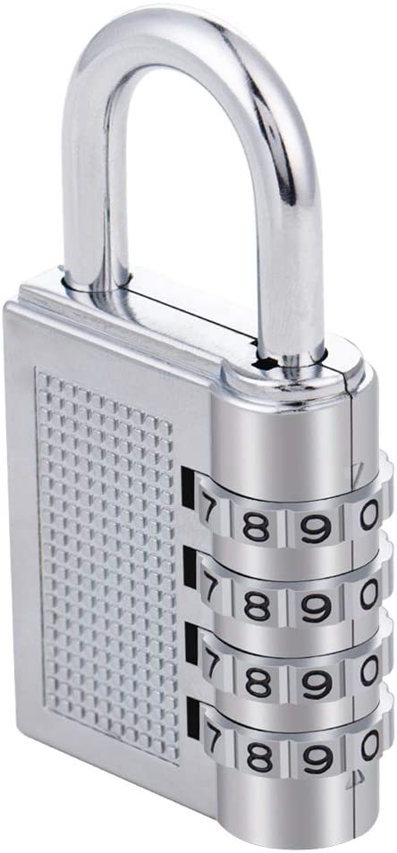 ZHEGE Combination Padlock for Locker 4 Digit Combination Lock for Gym School, Employee Lockers