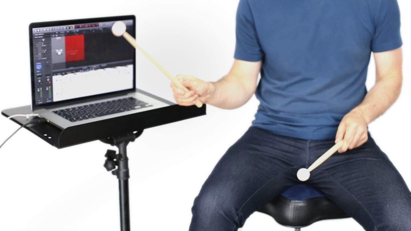 Aerodrums Portable Electronic Drum Set, Air Drumsticks, Pedals and Low Latency Camera, Quieter than Practice Pads - Image 3