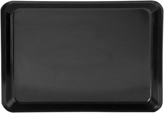 H&H Tray With Melamine Edge 40X30X4 Black Kitchen Container