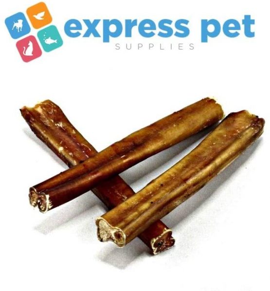 Express Pet Supplies 10 x 12cm (5-6") Inch Thick Bulls PIZZLES Bully Pizzle Sticks Dog Treat Chews - 220g