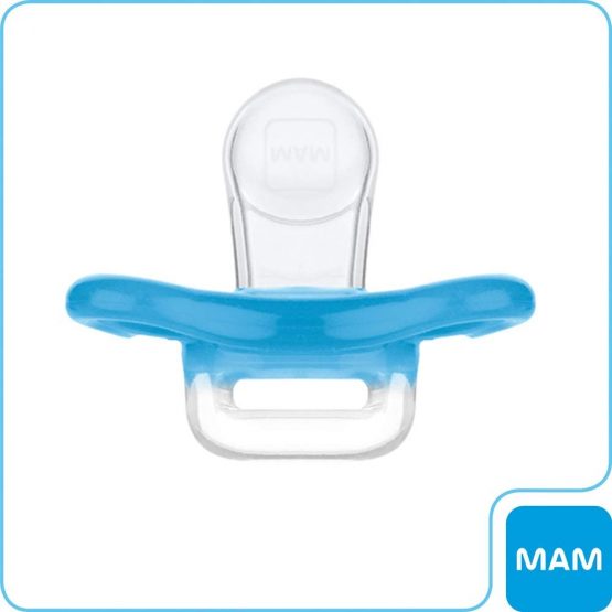 MAM Comfort Dummy Mini X-Small 0+ Months Boys Blue, Hospital-Grade Silicone, Pack of 4, incl. 2 Travel Boxes - Image 4