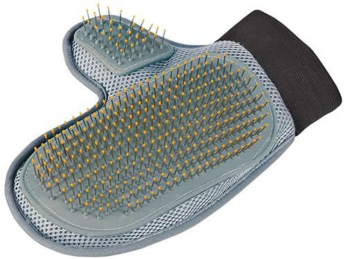 Trixie Coat Care Glove with Wire Bristles, 18 x 24 centimetre, Turquoise, 18 × 24 cm - Image 2