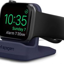 Spigen S350 Designed for Apple Watch Stand for 45mm/44mm/40mm Series 7/6/SE/5/4 and 42mm/38mm Series 3/2/1 - Midnight Blue