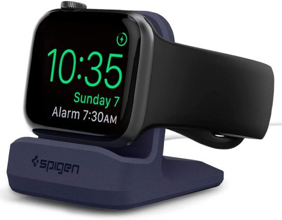 Spigen S350 Designed for Apple Watch Stand for 45mm/44mm/40mm Series 7/6/SE/5/4 and 42mm/38mm Series 3/2/1 - Midnight Blue