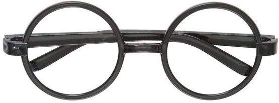 Unique Party 59071 Warner Bros Harry Potter Plastic Glasses Favor | Lenseless | Black | 4 Pcs