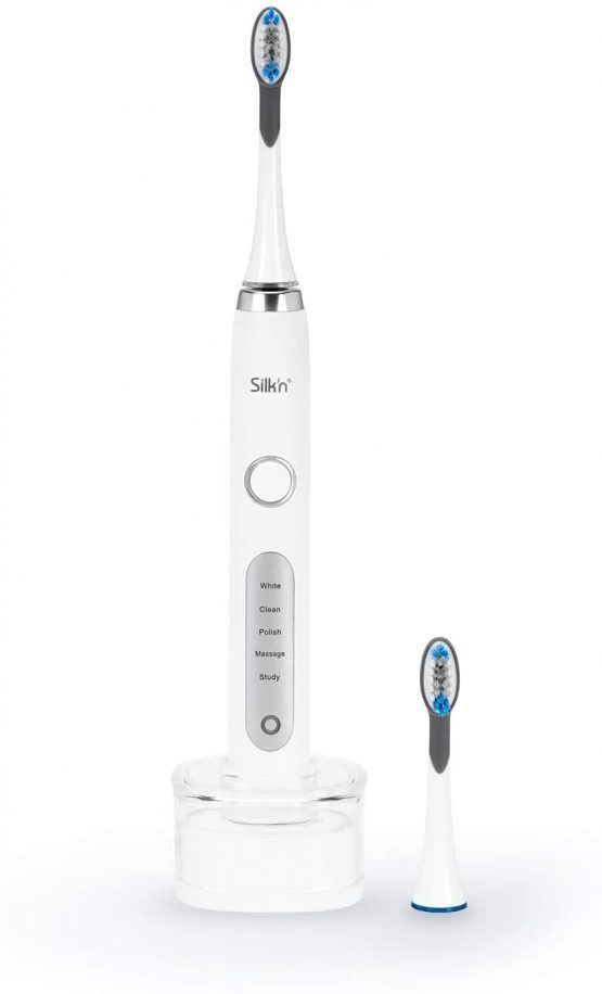 Silk'n SonicSmile - Sonic Electric Toothbrush for Cleaner, Whiter Teeth - 5 Settings - Interval Timer - Waterproof (IPX7) - White - 1 Piece - Image 2