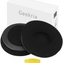 Geekria Comfort Velour Replacement Ear Pads for Sennheiser Urbanite On-Ear Headphones Earpads, Headset Ear Cushion Repair Parts (Black)