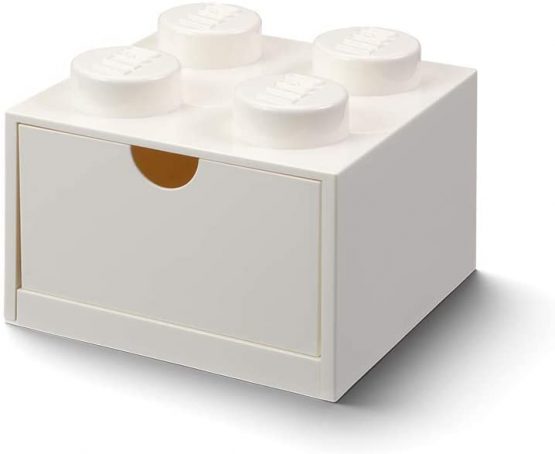 Room Copenhagen 40201735 Lego Desk Drawer 4 Knobs, White, Small
