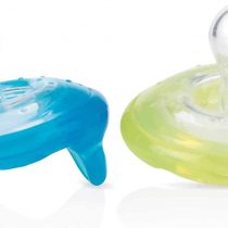 Nûby - 2 Natural Flex™ Dummy Cherry Shape - Green & Aqua - 6-36 Months