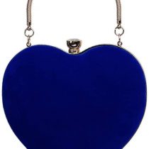 NICOLE&DORIS Women Evening Bag Exquisit Evening cluth luxious Hand Purse for Party for Wedding Chain Bag Blue