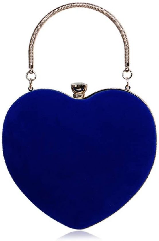 NICOLE&DORIS Women Evening Bag Exquisit Evening cluth luxious Hand Purse for Party for Wedding Chain Bag Blue