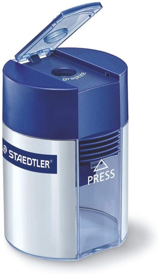 STAEDTLER for Pencils up to 8.2 mm Diameter Tub Round Sharpener, Blue