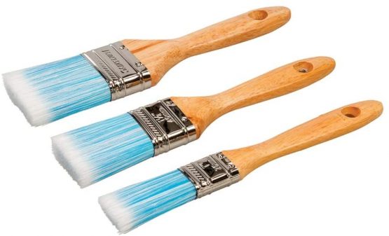 Silverline 675077 Synthetic Brush Set 3pce 25, 40 and 50 mm