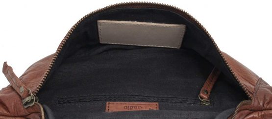 Gusti Cillian Leather Chest Bag Waist Bag Waist Bag Waist Bag Neck Pouch Zip Women Men, black - silver (Black) - 2G61-48-6s - Image 4