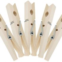jijAcraft 7.2CM Wooden Craft Clips for Photos,100Pcs Wooden Clips Clothespins Photo Craft Pegs for DIY Crafts