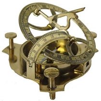 Zap Impex ® Brass Functional Sundial Compass 4 inch