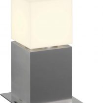SLV Free-Standing Square Pole 30 Illumination for Paths, Walls, entrances, LED Outdoor Garden lamp / E27 IP44 20W Stainless Steel, 304, 20 W