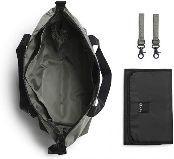 Elodie Details Changing Bag Soft Shell - Tote Nappy Bag - Stroller Strap and Changing Mat Included - - Brilliant Black - Image 2