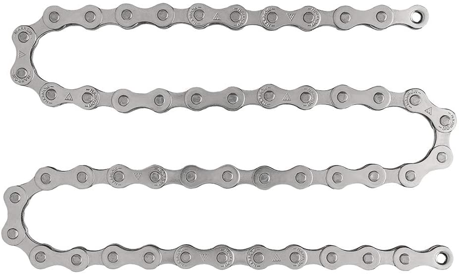 MICHE 1/8" Single Speed Track Chain, Silver, 114 Link, Transparent